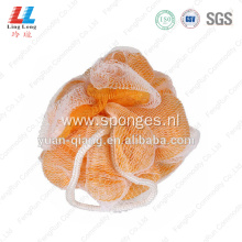 double mesh soap puff back scrubber for shower